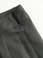 High Rise Pleated Wide Leg Trousers