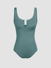 V Wired Solid Bodysuit