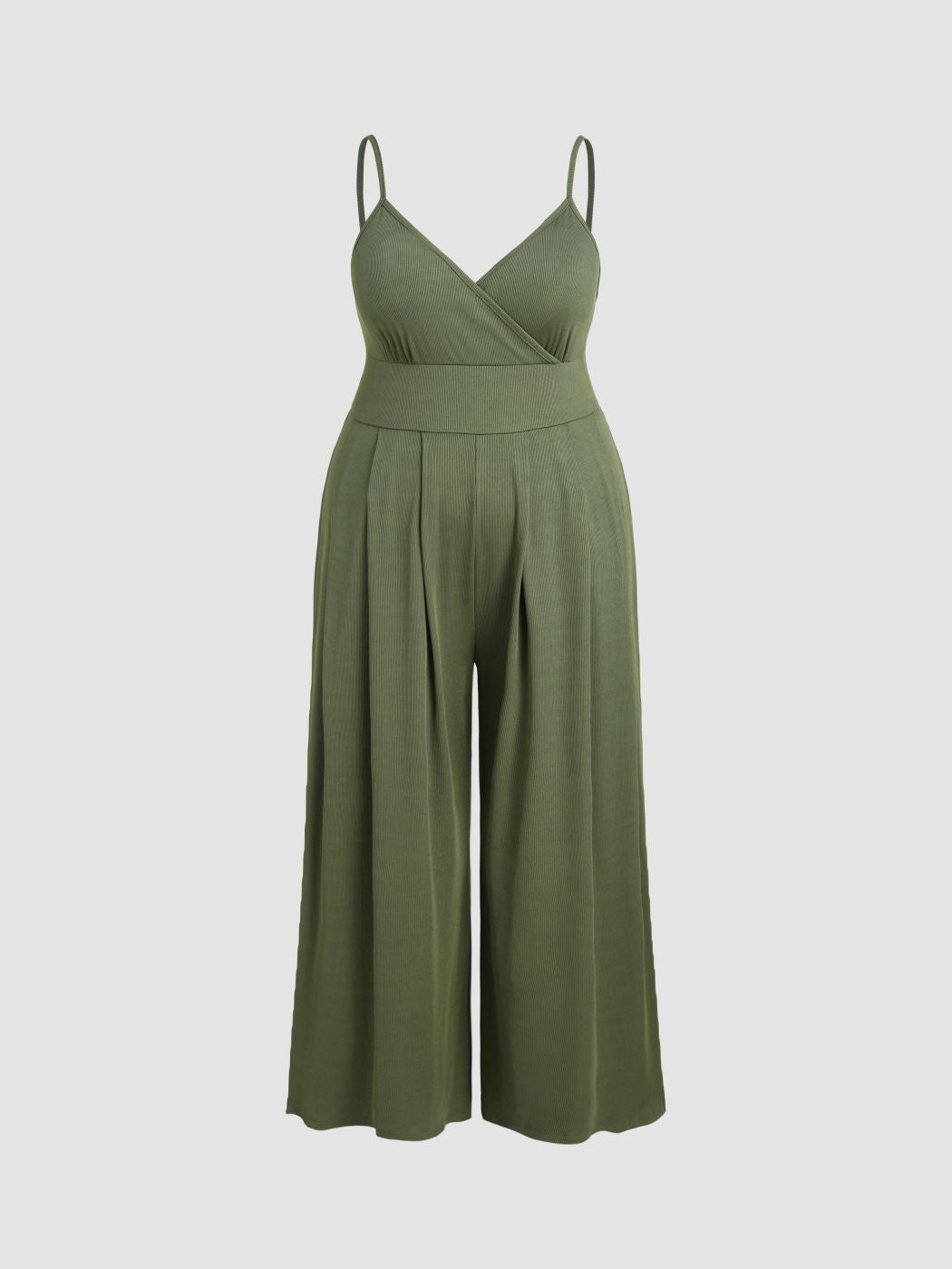 V-neck Cami Wide Leg Jumpsuit Curve & Plus