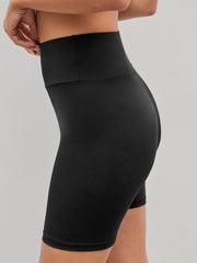 High Waist Knee Length Biker Shorts
