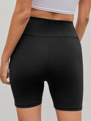 High Waist Knee Length Biker Shorts