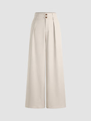 Mid Rise Straight Leg Trousers