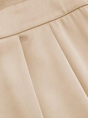 Satin Knotted Pleated Wide Leg Jumpsuit