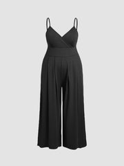 V-neck Cami Wide Leg Jumpsuit Curve & Plus