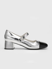 Round Toe Ballet Mary Jane Heels