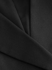 Collared V-Neck Cropped Waistcoat