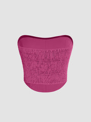 Tube Shirred Crop Top