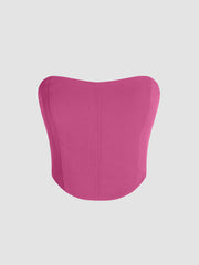 Tube Shirred Crop Top