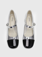 Round Toe Ballet Mary Jane Heels
