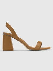 Single Band Chunky Heeled Sandals