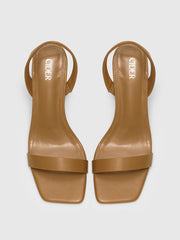 Single Band Chunky Heeled Sandals