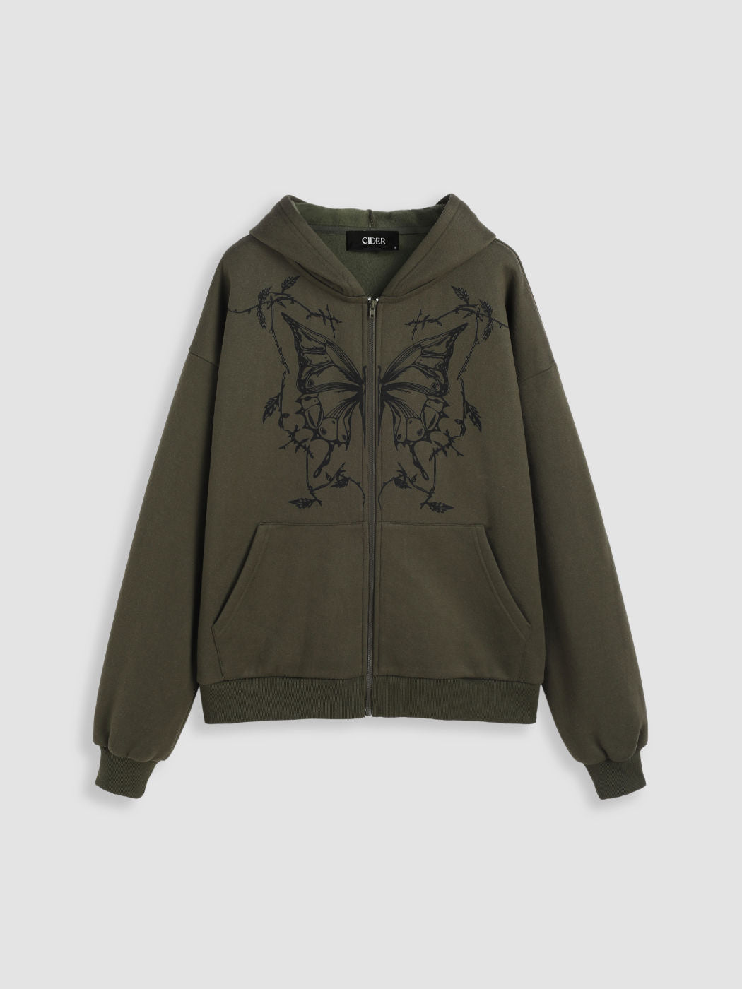 Terry Graphic Butterfly Hoodie