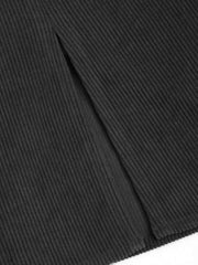 Corduroy High Waist Split Skort Curve & Plus