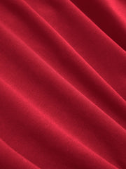 V-neck Pleated Crop Top & Double-Breasted Wide Leg Trousers, Elegant style