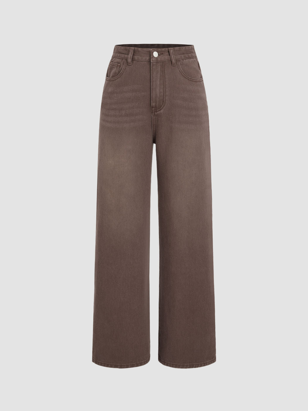 Honey Denim Mid Rise Solid Straight Leg Jeans