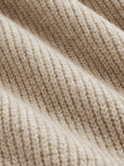Wool-blend Knitted Mid Waist Wide Leg Trousers Curve & Plus