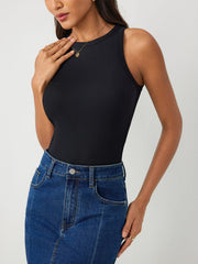 Solid Sleeveless Bodysuit