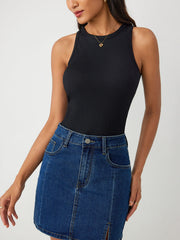 Solid Sleeveless Bodysuit