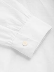 Woven Collar Two Tone Long Sleeve Shirt