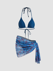 Floral Diary Bikini Set & Sarong