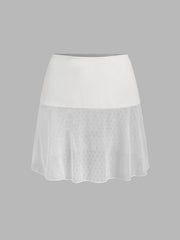 Mesh Floral See-through Cover Up Skirt