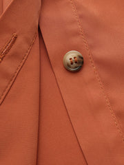 Collar Button Bowknot Mini Shirt Dress
