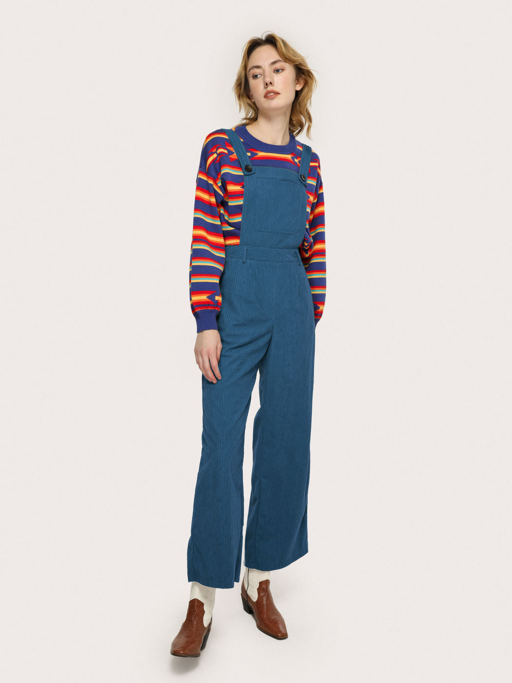 Corduroy Wide Leg Jumpsuit