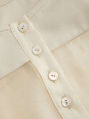 Square Neck Solid Knotted Puff Sleeve Blouse