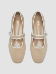 Classic Faux Pearl Mary Jane Ballet Flats