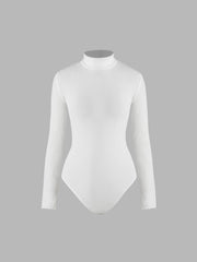 Solid Turtleneck Bodysuit