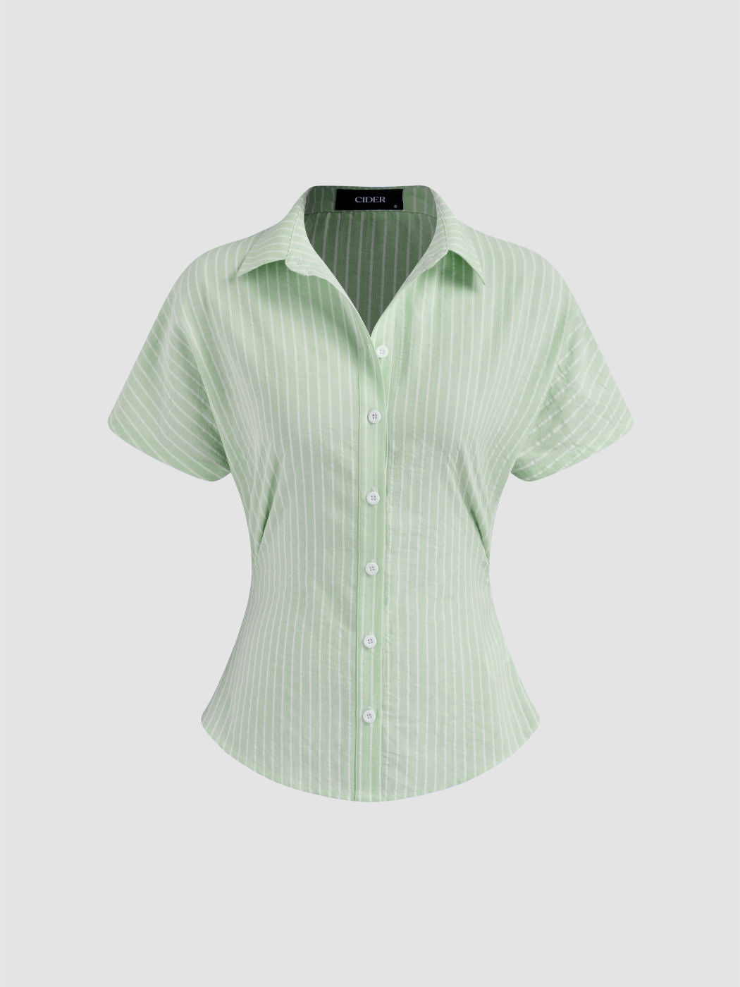 Cotton-blend Polo Striped Short Sleeve Shirt