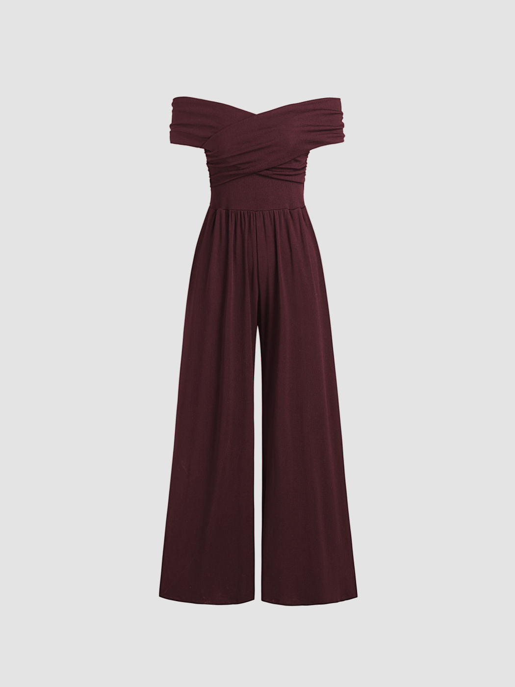 Off-shoulder Criss Cross Jumpsuit
