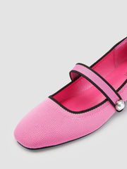 Classic Faux Pearl Mary Jane Ballet Flats