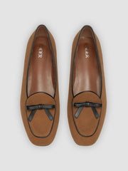 BOWKNOT FAUX SUEDE FLATS