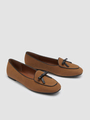 BOWKNOT FAUX SUEDE FLATS