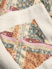 Floral Patchwork Fleece Jacket