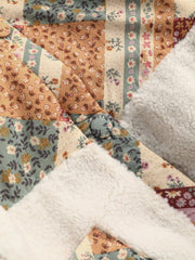 Floral Patchwork Fleece Jacket