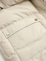 Hooded Solid Pocket Oversized Puffer