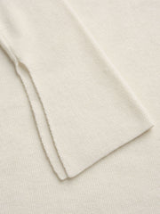 Knit Asymmetrical Neck Solid Long Sleeve Top