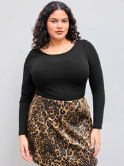 Ruched Long Sleeve Top Curve & Plus