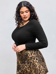 Ruched Long Sleeve Top Curve & Plus