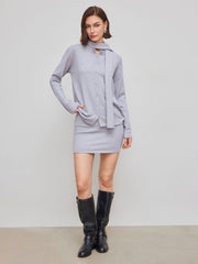 Knit Low Rise Mini Skirt