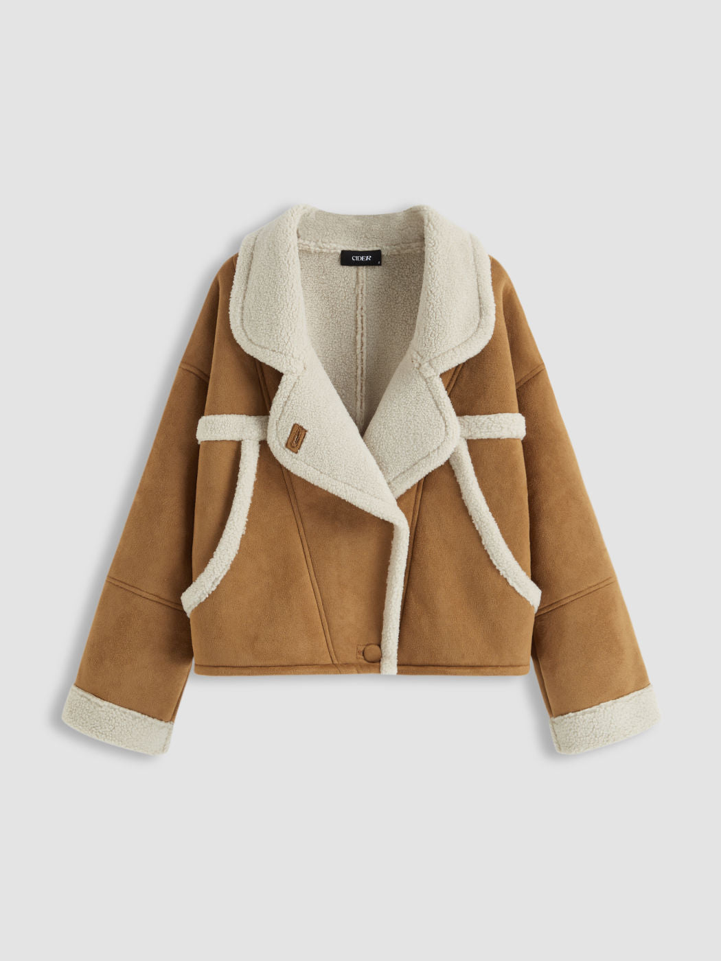 Oversized Faux Shearling Borg Jacket