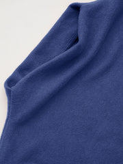 Thermal Cotton-blend Stand Collar Solid Long Sleeve Tee & Thermal Cotton-blend Boat Neck Solid Ruched Long Sleeve Tee