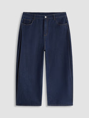 Cider Denim Mid Rise Pocket Baggy Jeans Curve & Plus