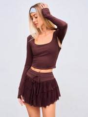 CIDERAIRY™ Scoop Neckline Solid Active Tank Top