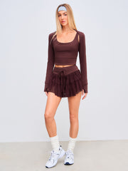 CIDERAIRY™ Scoop Neckline Solid Active Tank Top