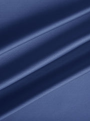Satin Solid Ruffle Maxi Skirt