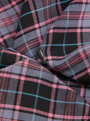 Off-shoulder Tartan Ruched Crop Top
