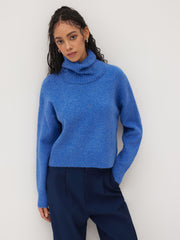 Knit High Neck Long Sleeve Top